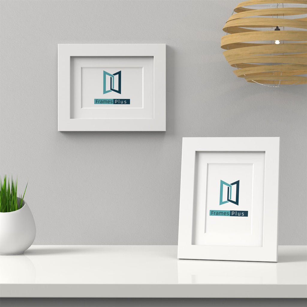 Classic White Picture, Photo & Poster Frame with White Mount