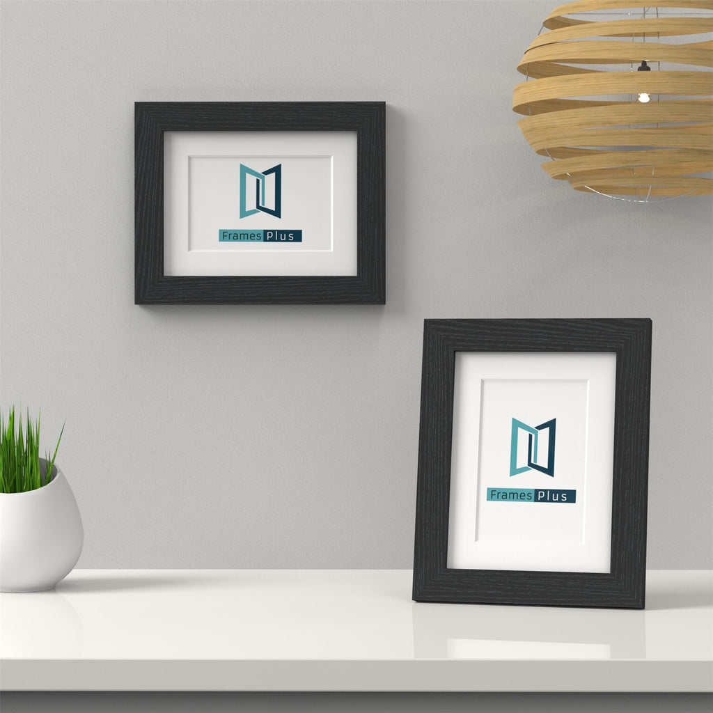 Classic Black Picture, Photo & Poster Frame with White Mount