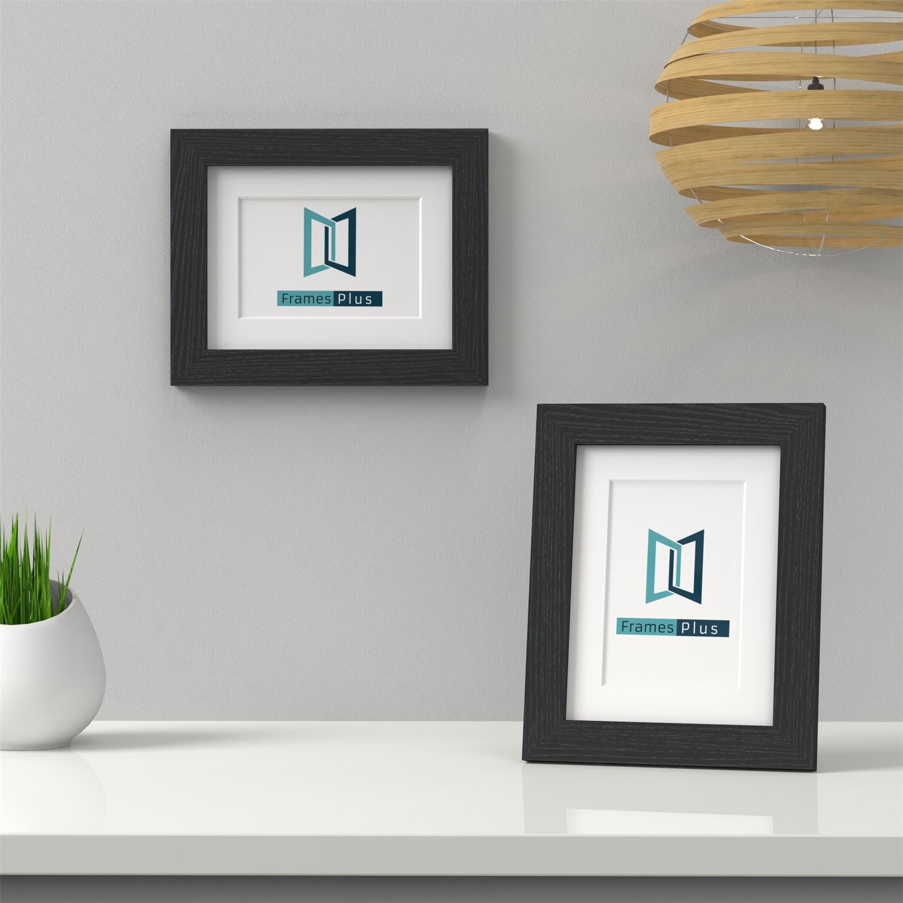 Classic Black Picture, Photo & Poster Frame with White Mount