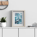Classic Chrome Picture, Photo & Poster Frame with White Mount